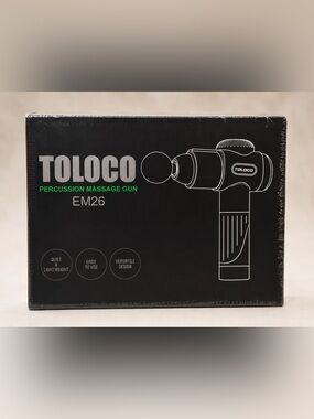 TOLOCO EM26 Percussion Massage Gun New Sealed 10 Heads Deep Tissue Massager